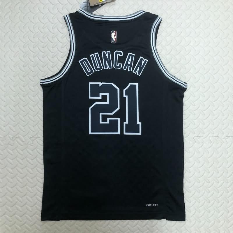 San Antonio Spurs Black Classics Basketball Jersey (Hot Press)