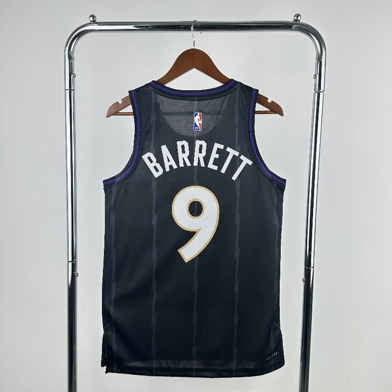 Toronto Raptors 24/25 Black City Basketball Jersey (Hot Press)