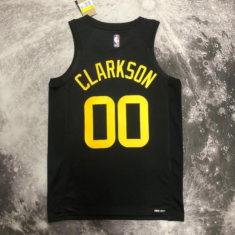 Utah Jazz 22/23 Black AJ Basketball Jersey (Hot Press)