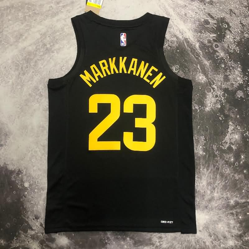 Utah Jazz 22/23 Black AJ Basketball Jersey (Hot Press)