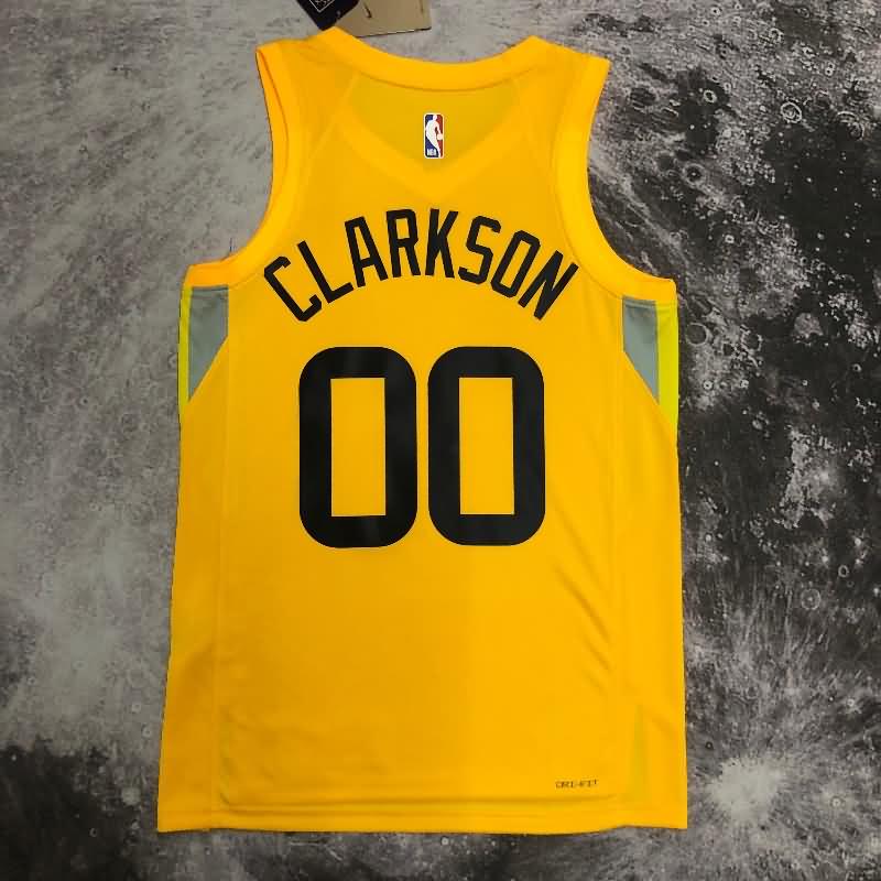 Utah Jazz 22/23 Yellow Basketball Jersey (Hot Press)