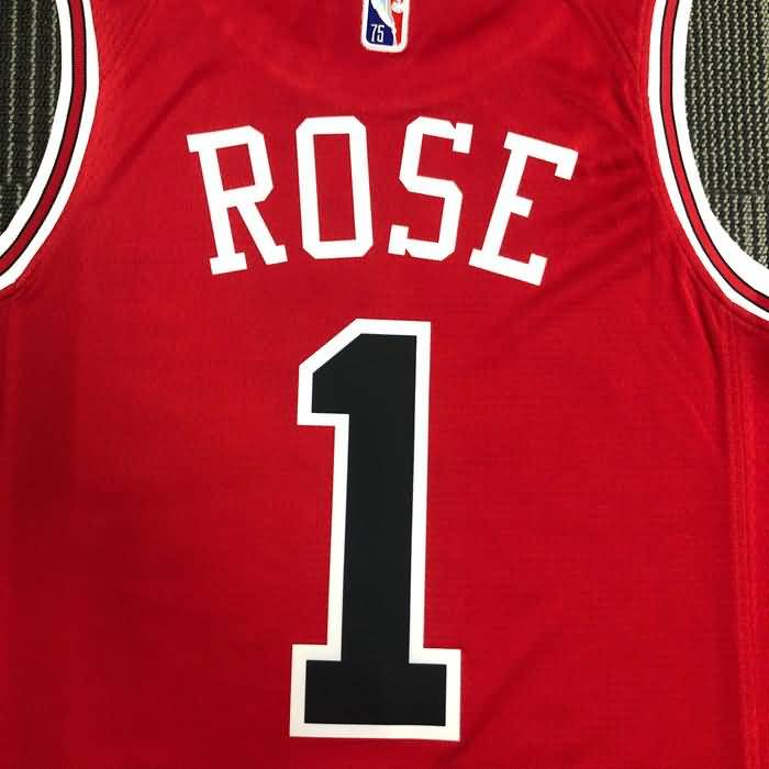 21/22 Chicago Bulls ROSE #1 Red Basketball Jersey (Hot Press) new nba ...