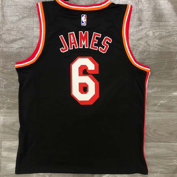 Miami Heat JAMES #6 Black Basketball Jersey (Hot Press) cheap ...