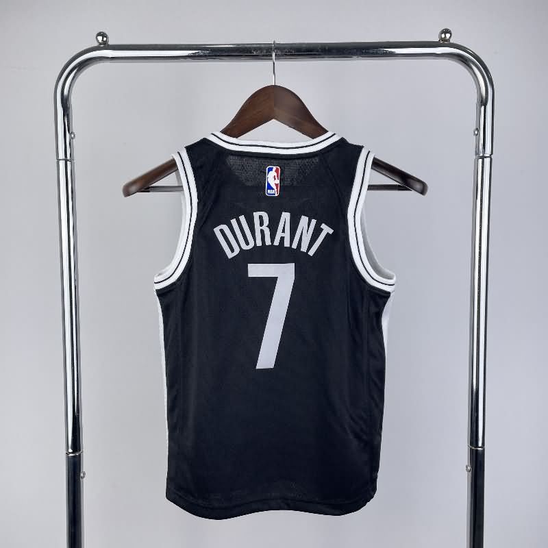 Brooklyn Nets 22/23 Black Youth NBA Jersey (Hot Press)