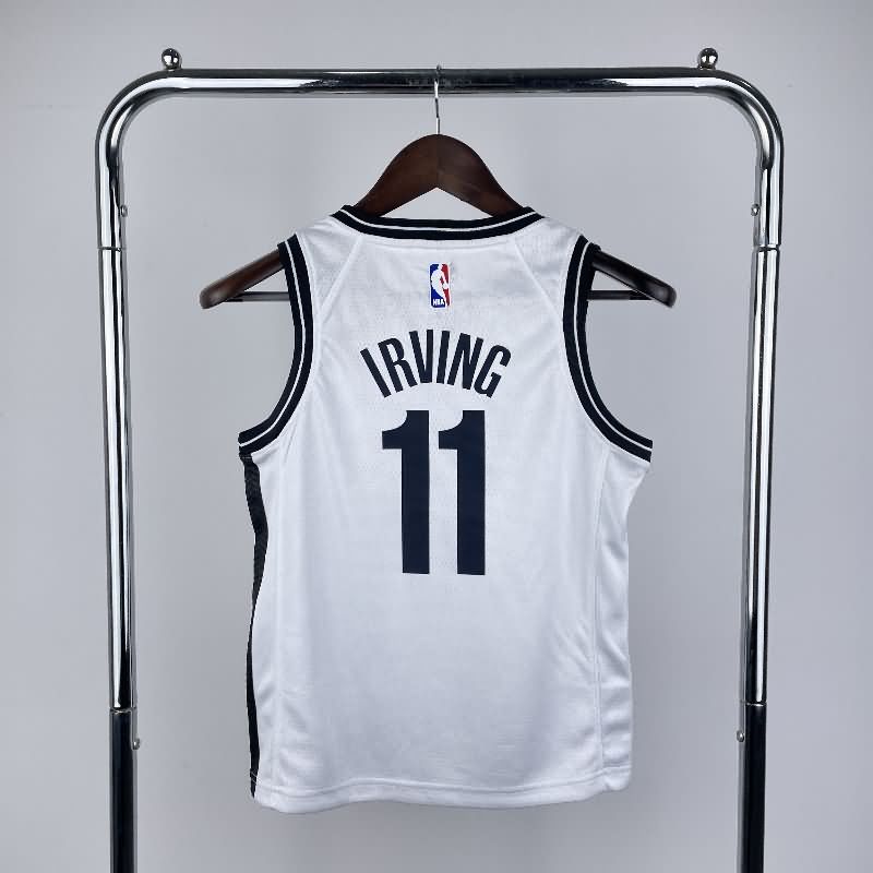 Brooklyn Nets 22/23 White Youth NBA Jersey (Hot Press)