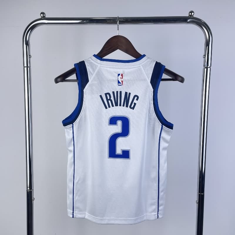 Dallas Mavericks 22/23 White Youth NBA Jersey (Hot Press)