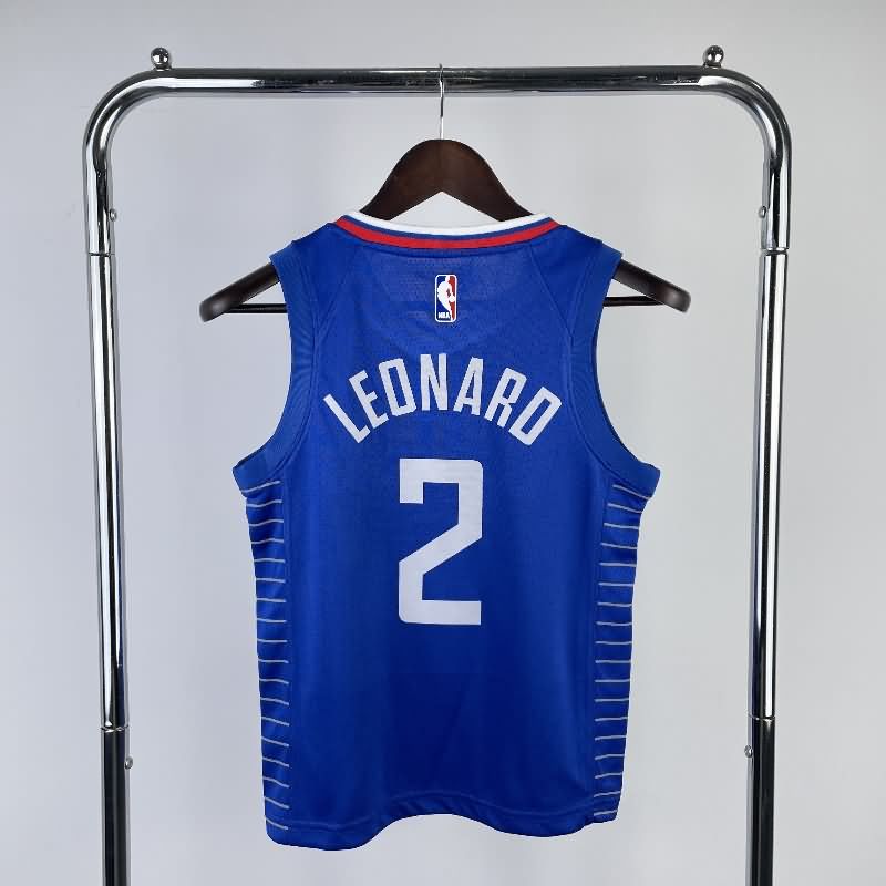 Los Angeles Clippers 22/23 Blue Youth NBA Jersey (Hot Press)