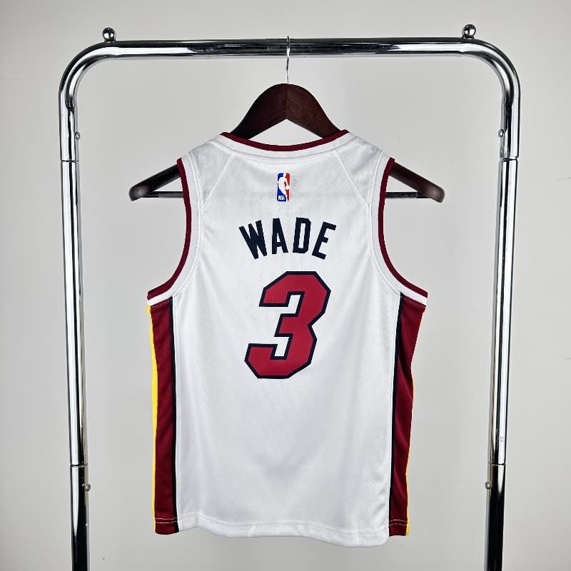 Miami Heat Black White Youth NBA Jersey (Hot Press)