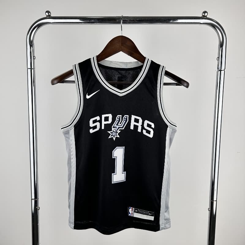 San Antonio Spurs Black Youth NBA Jersey (Hot Press)