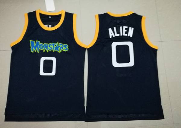 Movie #0 ALIEN Black Basketball Jersey (Stitched)