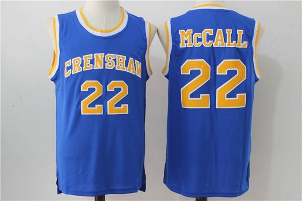 Movie #22 McCALL Blue Basketball Jersey (Stitched)