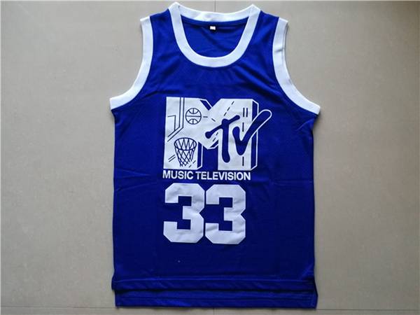 Movie #33 SMITH Blue Basketball Jersey (Stitched)