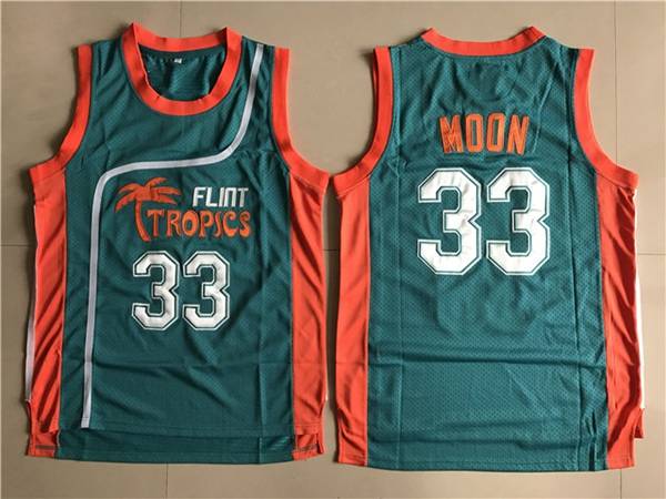 Movie #33 MOON Green Basketball Jersey (Stitched)