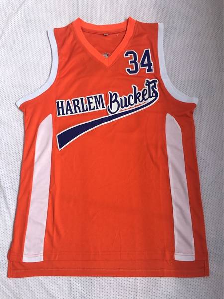 Movie #34 ONEAL Orange Basketball Jersey (Stitched)