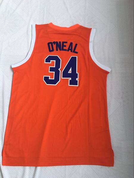 Movie #34 ONEAL Orange Basketball Jersey (Stitched)