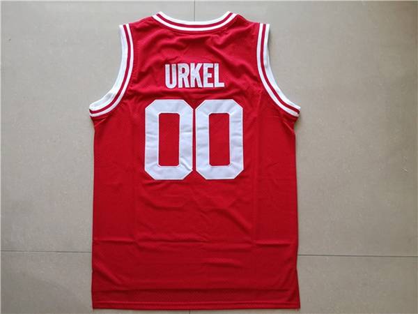 Movie #00 URKEL Red Basketball Jersey (Stitched)