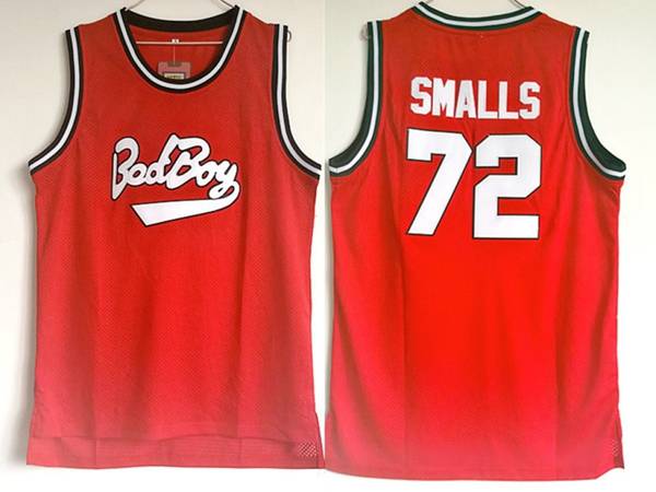 Movie #72 SMALLS Red Basketball Jersey (Stitched)