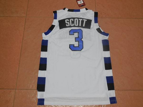 Movie #3 SCOTT White Basketball Jersey (Stitched)