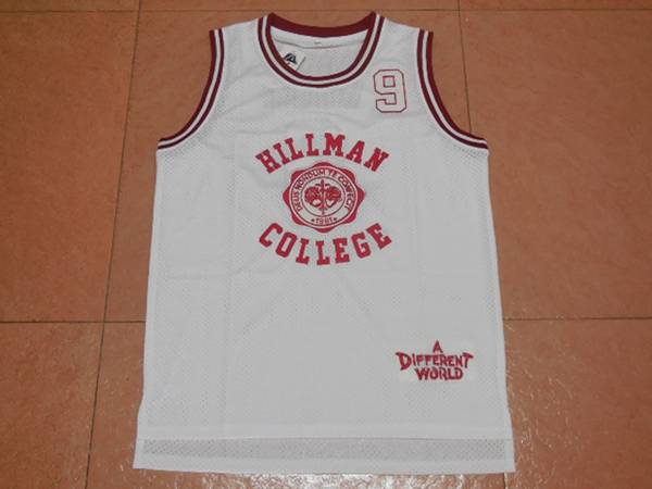 Movie #9 WAYNE White Basketball Jersey (Stitched)