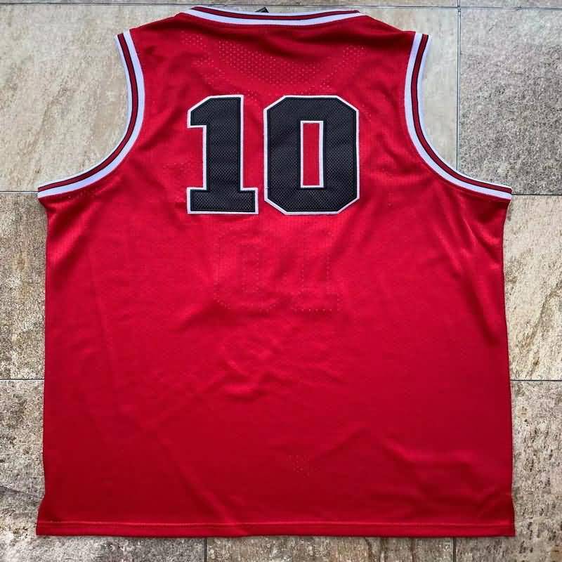 Movie Jam #10 Space Red Basketball Jersey (Closely Stitched)