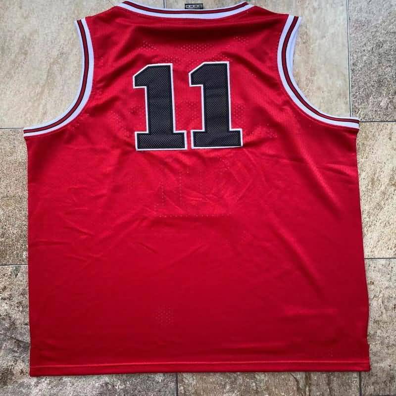 Movie Jam #11 Space Red Basketball Jersey (Closely Stitched)