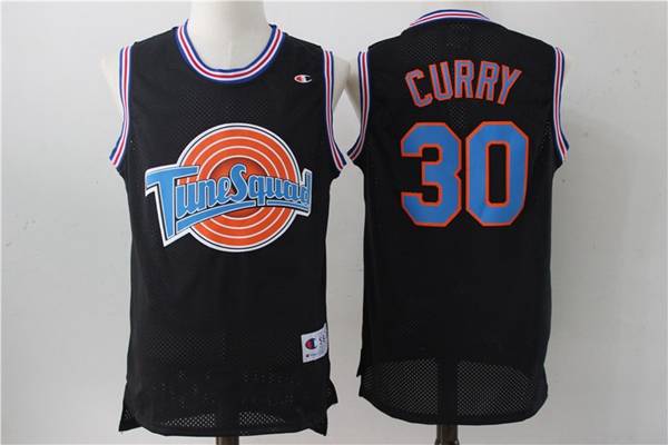 Movie Jam CURRY Space Black Basketball Jersey (Stitched)