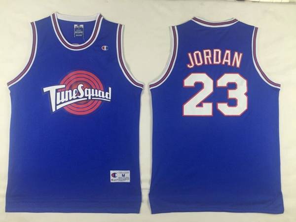 Movie Jam JORDAN Space Blue Basketball Jersey (Stitched)