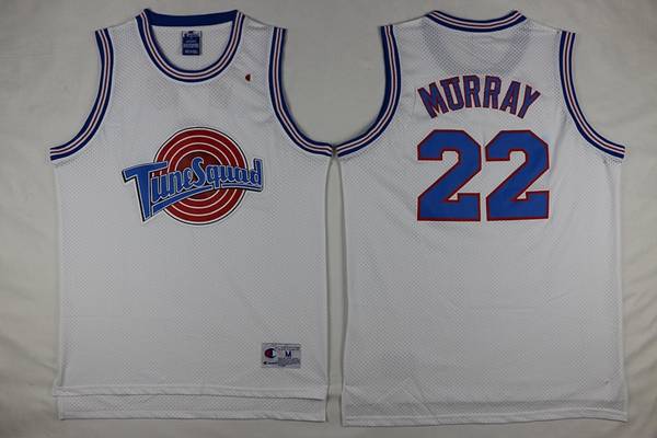 Movie Jam MURRAY Space White Basketball Jersey (Stitched)