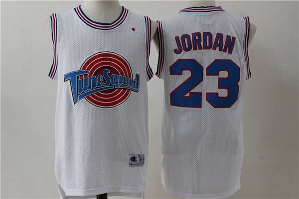 Movie Jam JORDAN Space White Basketball Jersey (Stitched)