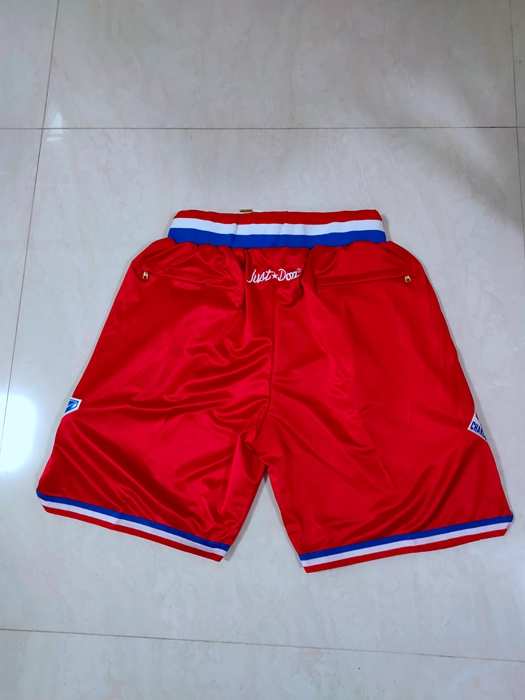 2003 All Star Just Don Red Basketball Shorts