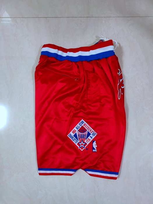 2003 All Star Just Don Red Basketball Shorts