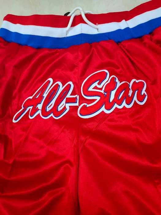 2003 All Star Just Don Red Basketball Shorts