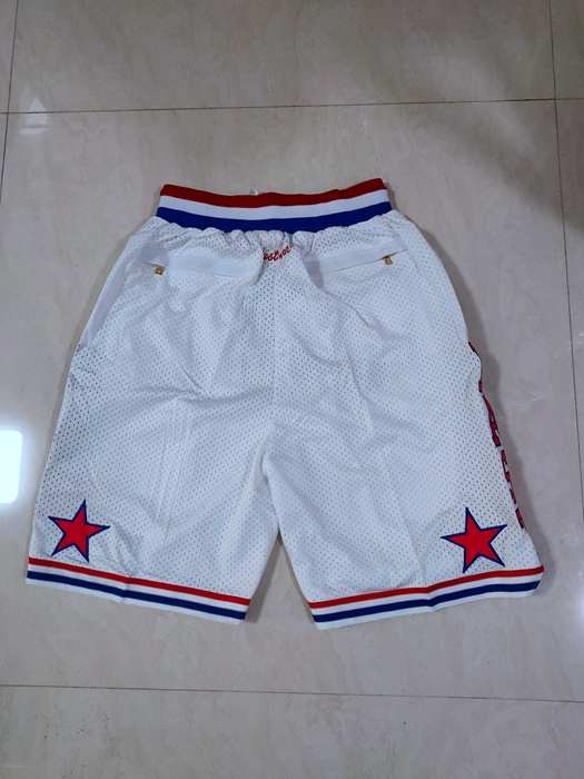 2003 All Star Just Don White Basketball Shorts