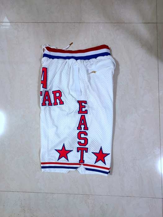 2003 All Star Just Don White Basketball Shorts