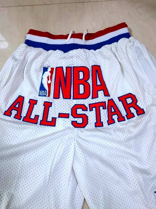 2003 All Star Just Don White Basketball Shorts