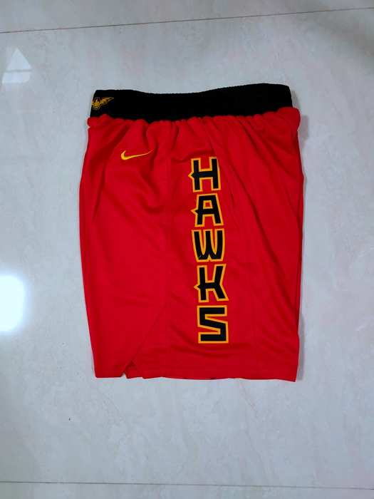 Atlanta Hawks Red Basketball Shorts