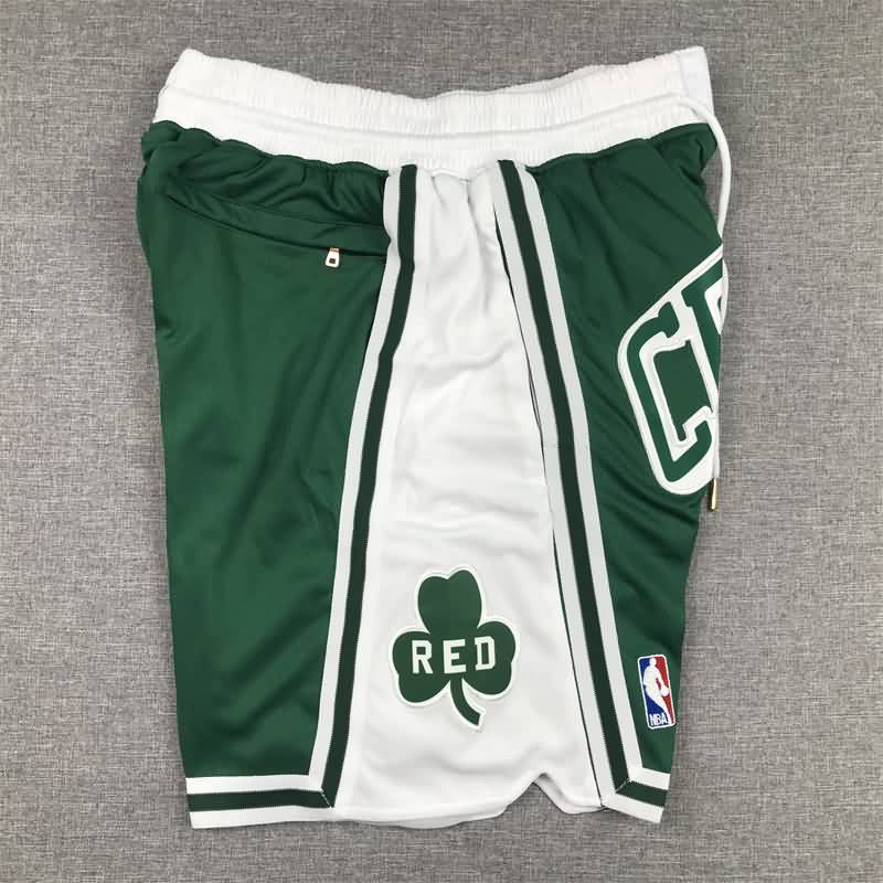 Boston Celtics Just Don Green Basketball Shorts 04