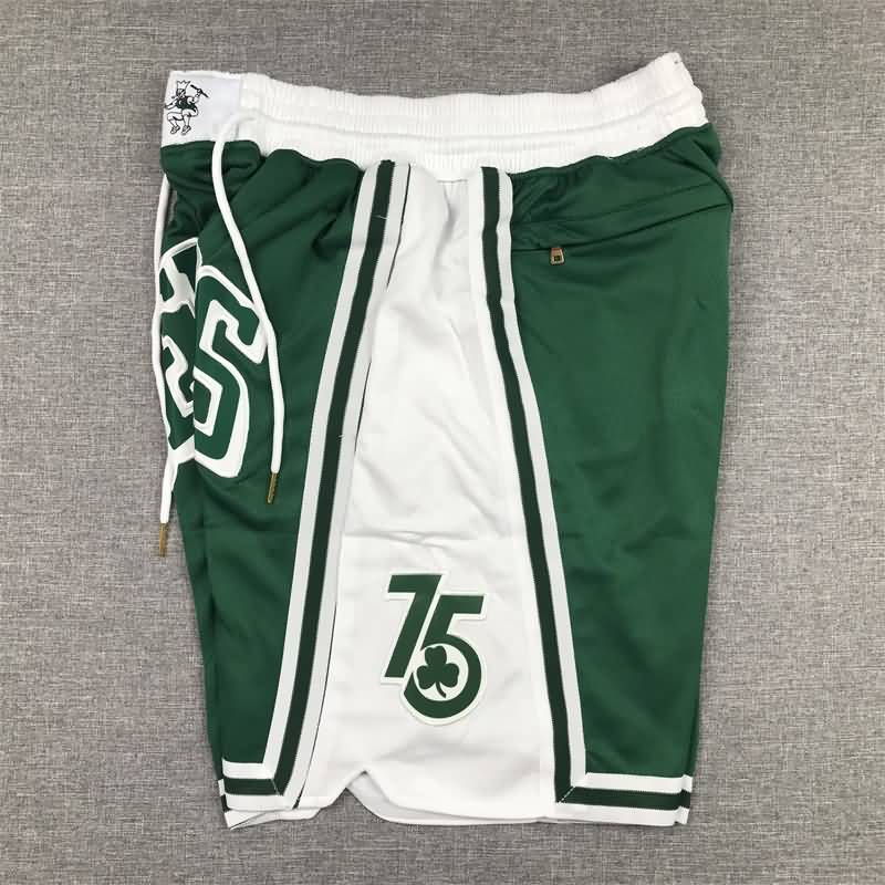 Boston Celtics Just Don Green Basketball Shorts 04