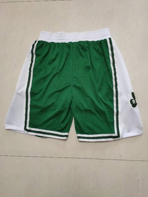 Boston Celtics Green Basketball Shorts 04