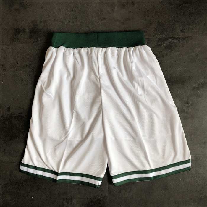 Boston Celtics White Basketball Shorts