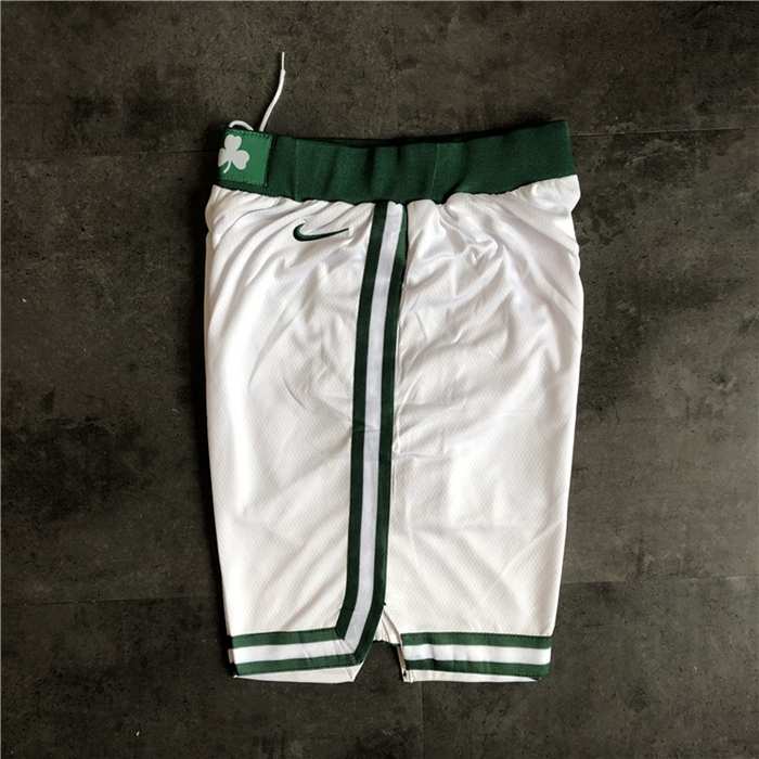 Boston Celtics White Basketball Shorts