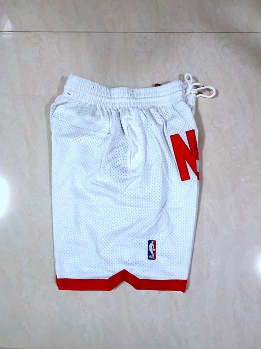 Brooklyn Nets Just Don White Basketball Shorts