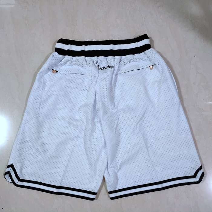 Brooklyn Nets Just Don White Basketball Shorts 02