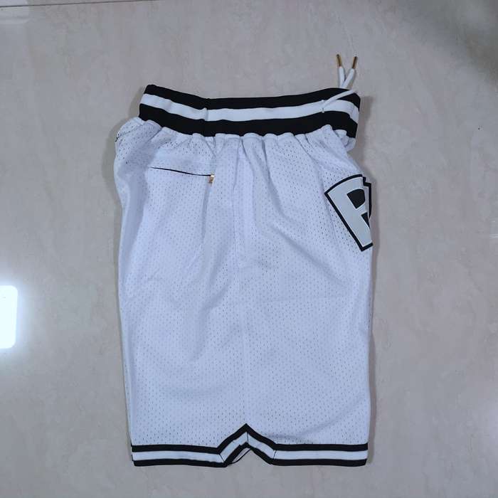 Brooklyn Nets Just Don White Basketball Shorts 02