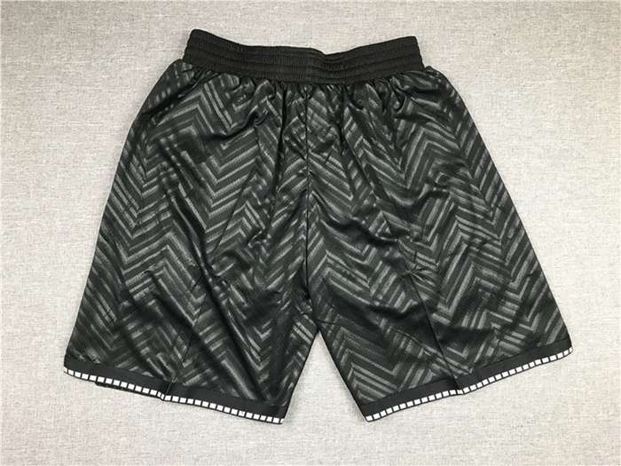 Brooklyn Nets Black Basketball Shorts 02