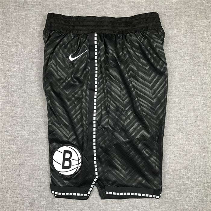 Brooklyn Nets Black Basketball Shorts 02