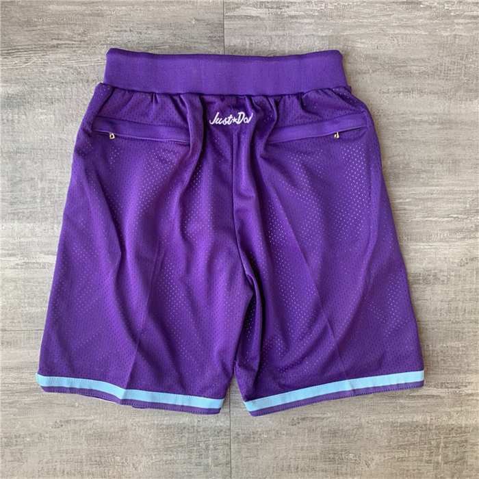 Charlotte Hornets Just Don Purple Basketball Shorts