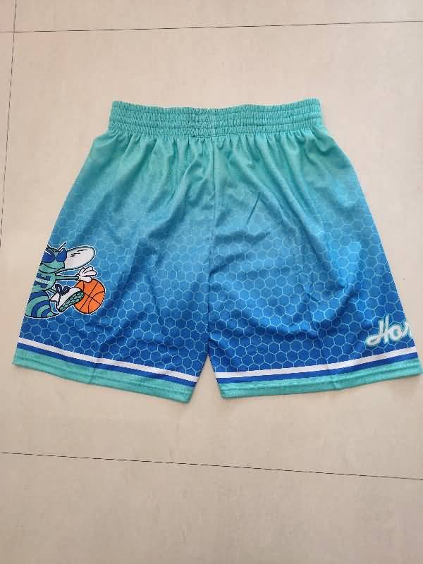 Charlotte Hornets Green Basketball Shorts 02