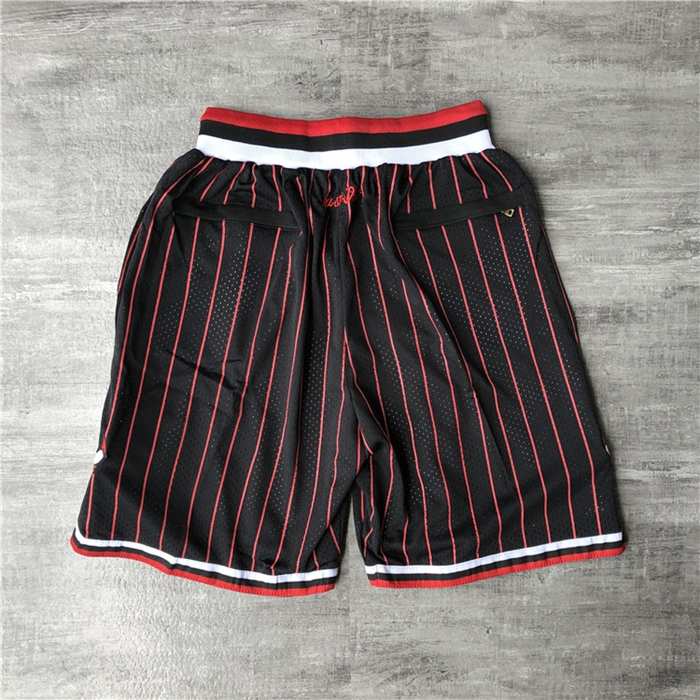 Chicago Bulls Just Don Black Basketball Shorts 02