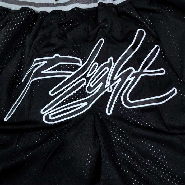 Chicago Bulls Just Don Black Basketball Shorts 04